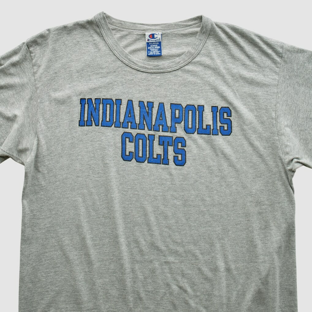 Indianapolis Colts Champion 2000s T-shirt Heather Gray Vintage - Fanatics