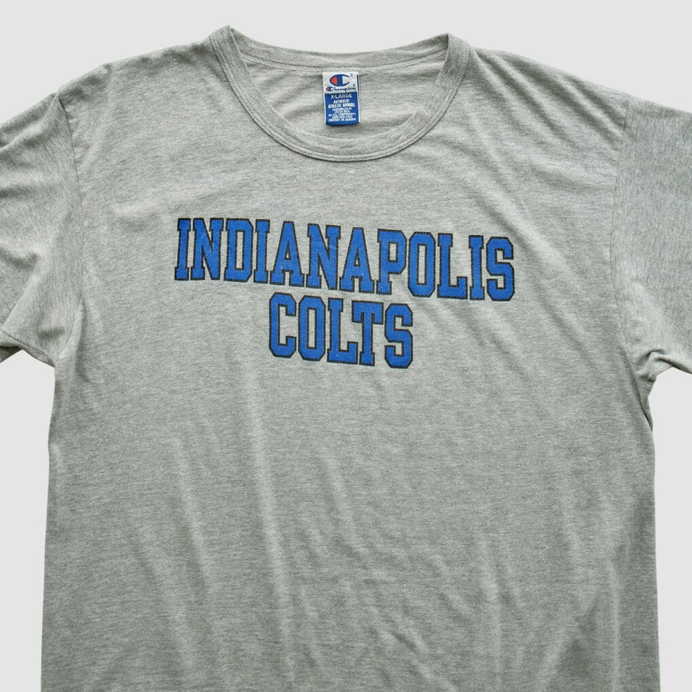 Indianapolis Colts Champion 2000s T-shirt Heather Gray Vintage - Fanatics