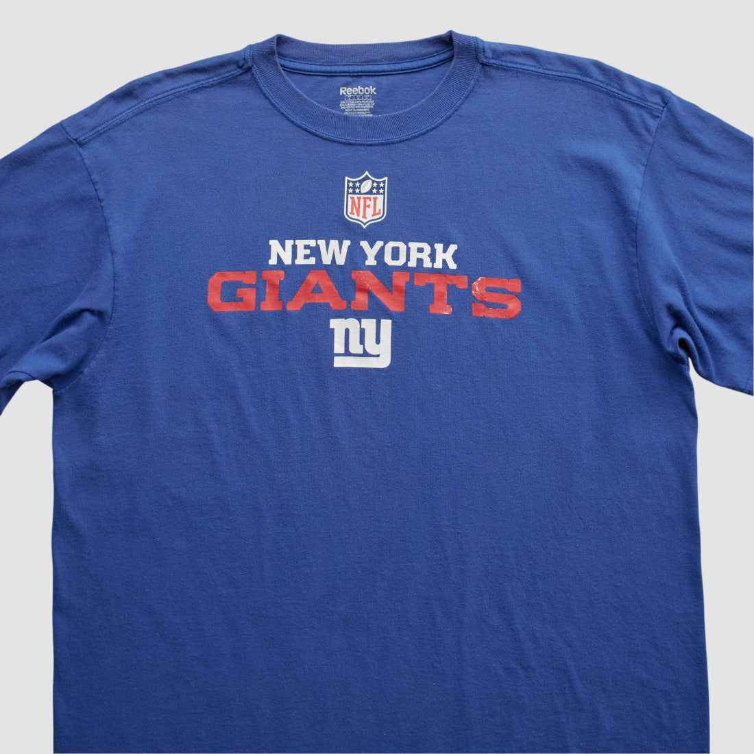 New York Giants Reebok 2000s T-shirt Blue Vintage - Fanatics