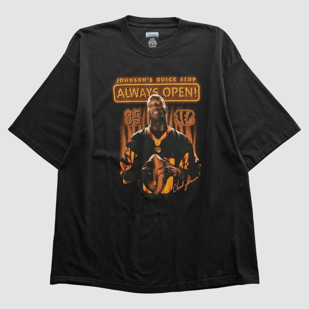 Cincinnati Bengals Reebok 2000s T-shirt Black Vintage - Fanatics