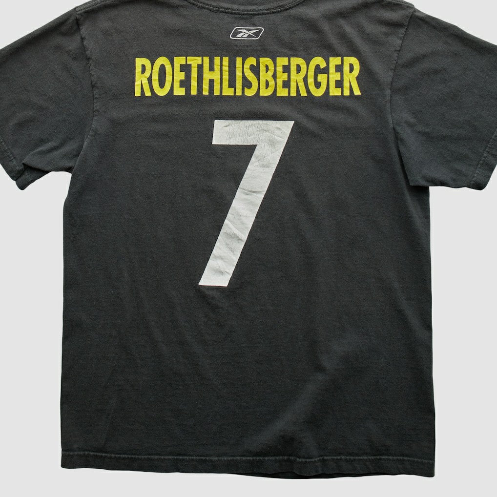 Pittsburgh Steelers Reebok 2000s T-shirt Black Vintage - Fanatics