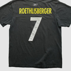Pittsburgh Steelers Reebok 2000s T-shirt Black Vintage - Fanatics