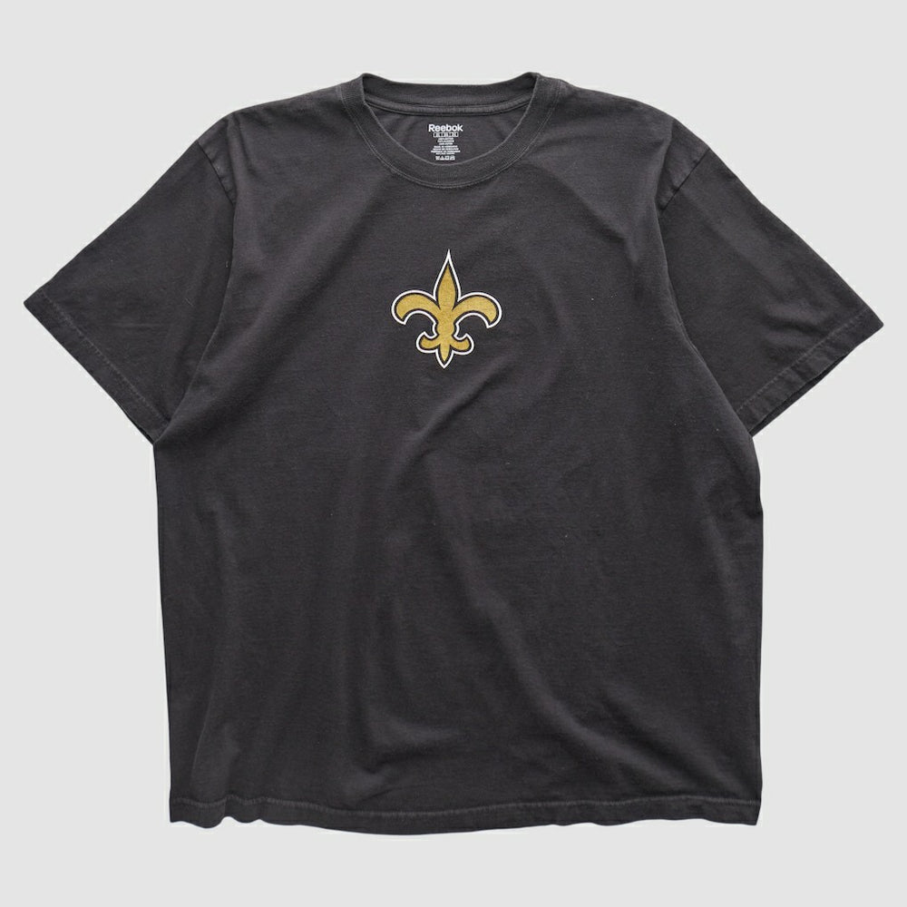 New Orleans Saints Reebok 2000s T-shirt Black Vintage - Fanatics