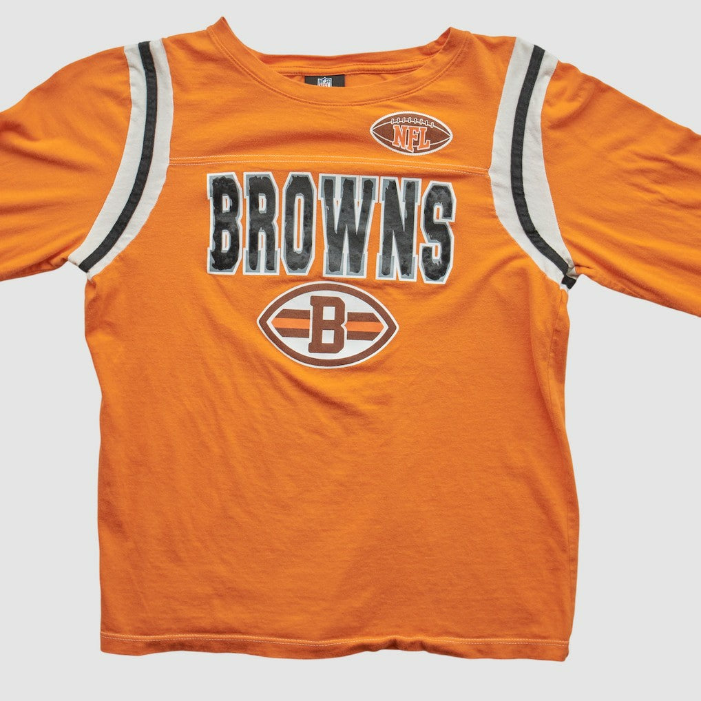 Cleveland Browns NFL 2010s Long Sleeve T-shirt Orange Vintage - Fanatics