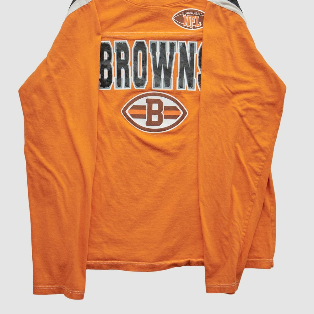 Cleveland Browns NFL 2010s Long Sleeve T-shirt Orange Vintage - Fanatics