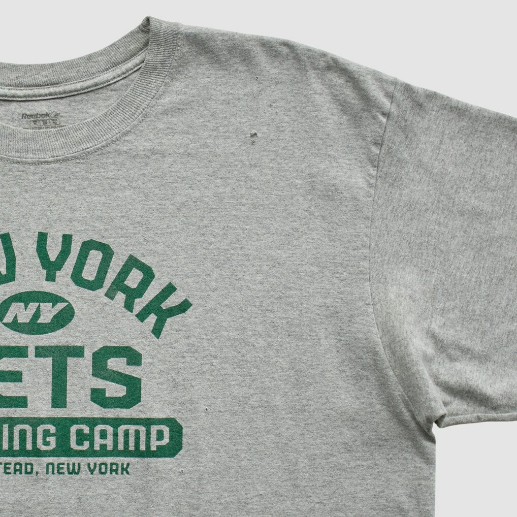 New York Jets Reebok 2000s T-shirt Heather Gray Vintage - Fanatics