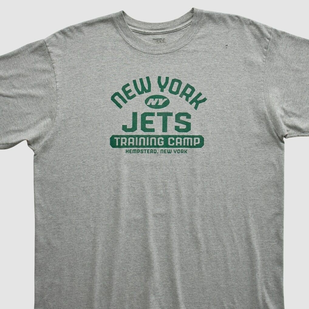 New York Jets Reebok 2000s T-shirt Heather Gray Vintage - Fanatics