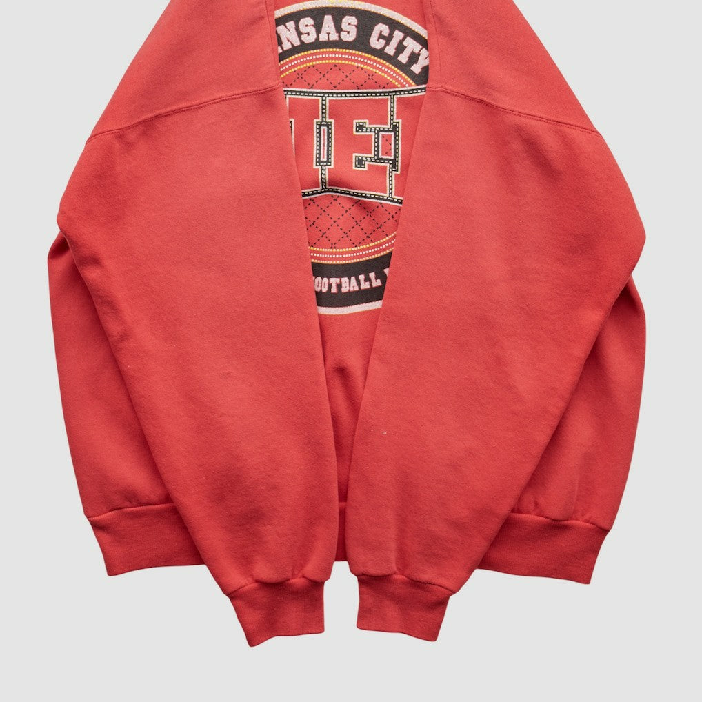 Kansas City Chiefs Hanes 90s Pullover Sweatshirt Red Vintage - Fanatics