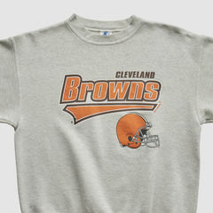 Cleveland Browns Starter 90s Pullover Sweatshirt Heather Gray Vintage - Fanatics