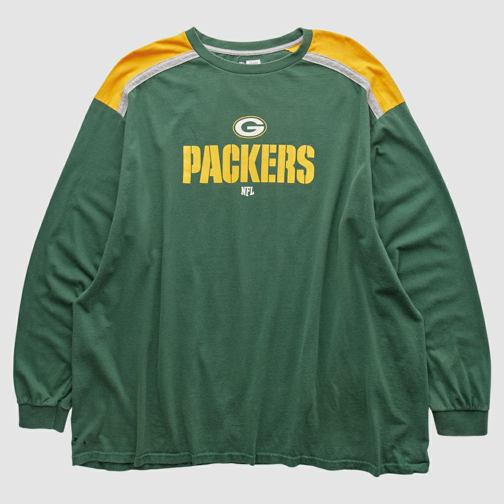 Green Bay Packers NFL 2000s Long Sleeve T-shirt Green Vintage - Fanatics