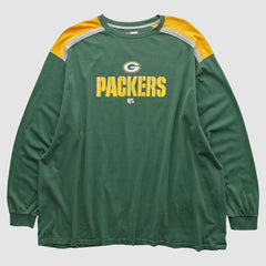 Green Bay Packers NFL 2000s Long Sleeve T-shirt Green Vintage - Fanatics