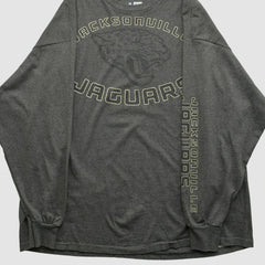 Jacksonville Jaguars NFL 2000s Long Sleeve T-shirt Dark Heather Gray Vintage - Fanatics