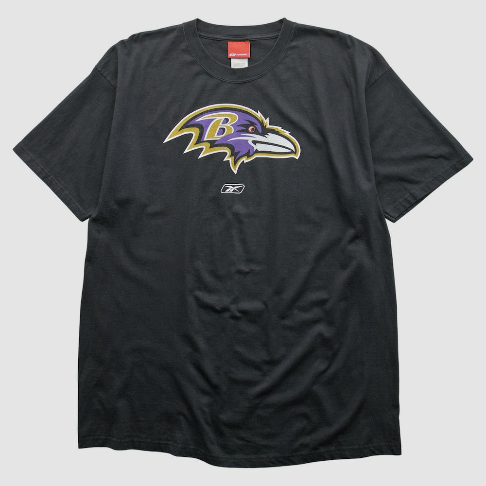 Baltimore Ravens Reebok 2000s T-shirt Black Vintage - Fanatics