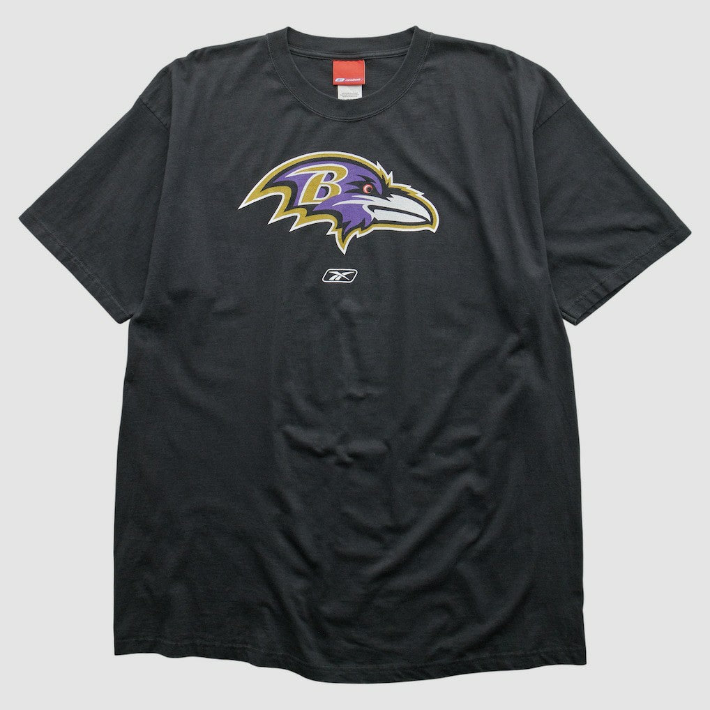 Baltimore Ravens Reebok 2000s T-shirt Black Vintage - Fanatics