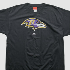 Baltimore Ravens Reebok 2000s T-shirt Black Vintage - Fanatics