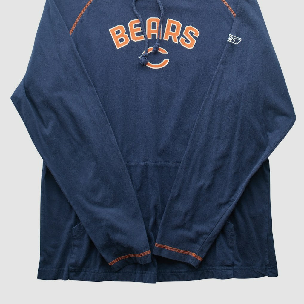 Chicago Bears Reebok 2000s Hooded Pullover Sweatshirt Navy Vintage - Fanatics
