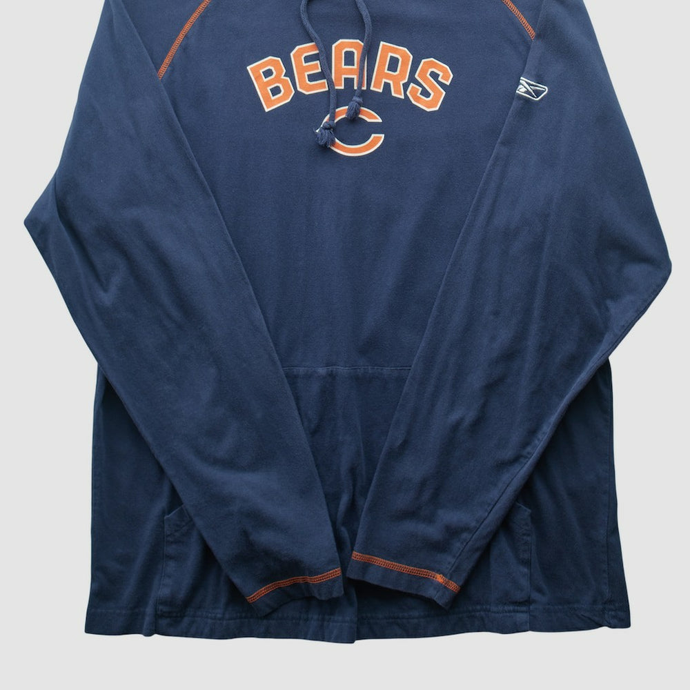 Chicago Bears Reebok 2000s Hooded Pullover Sweatshirt Navy Vintage - Fanatics