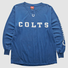 Indianapolis Colts NFL 2000s Long Sleeve T-shirt Blue Vintage - Fanatics