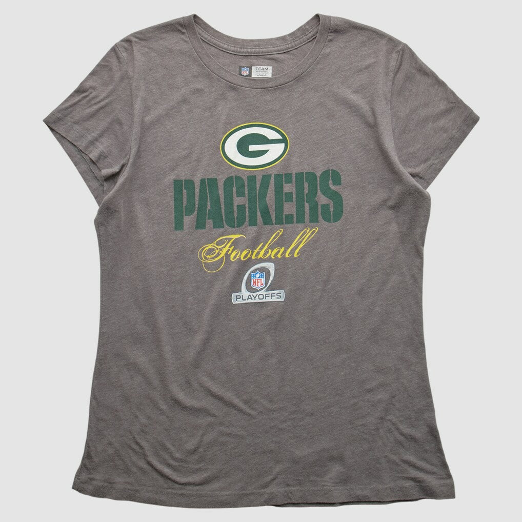 Green Bay Packers NFL 2000s T-shirt Heather Gray Vintage - Fanatics