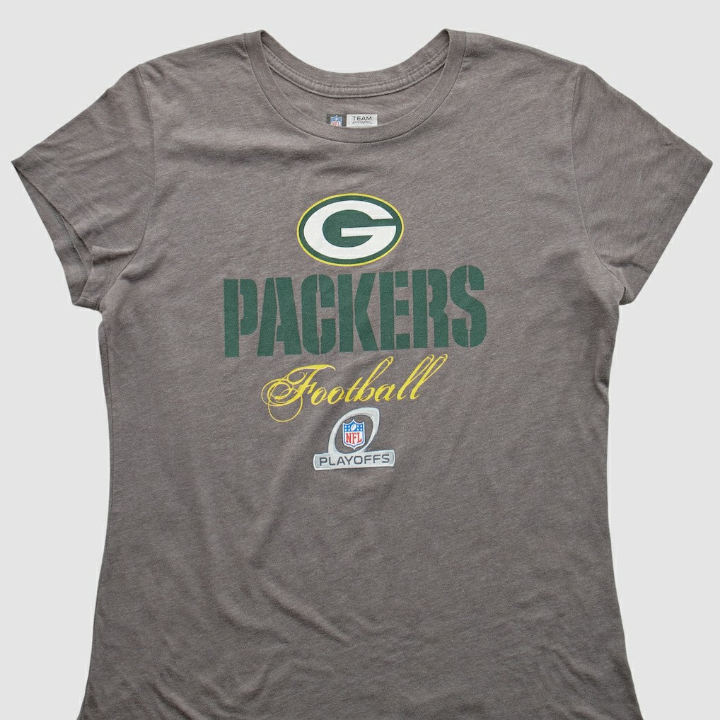 Green Bay Packers NFL 2000s T-shirt Heather Gray Vintage - Fanatics