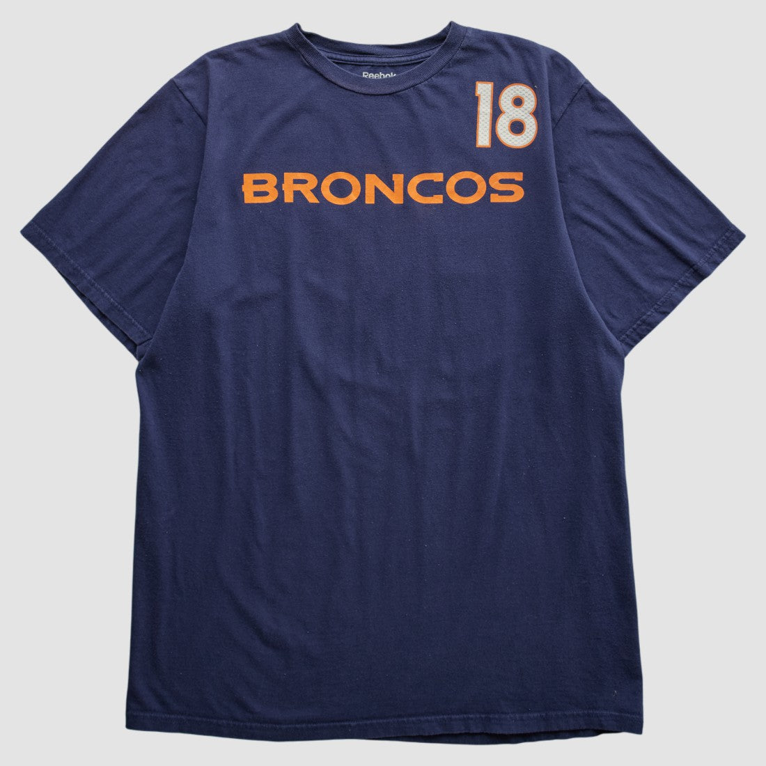 Denver Broncos Reebok 2000s T-shirt Navy Vintage - Fanatics