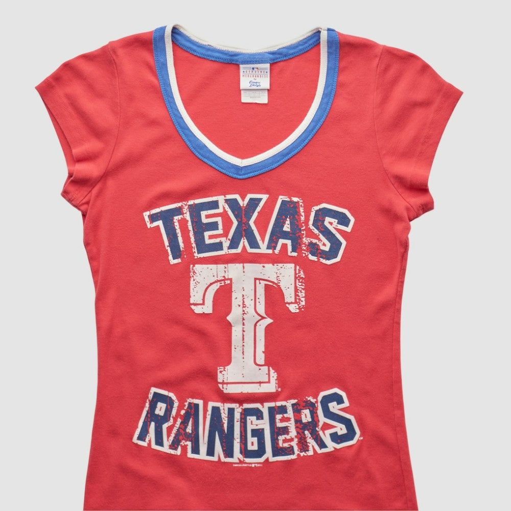 Texas Rangers Campus Lifestyle 2010s T-shirt On Sale