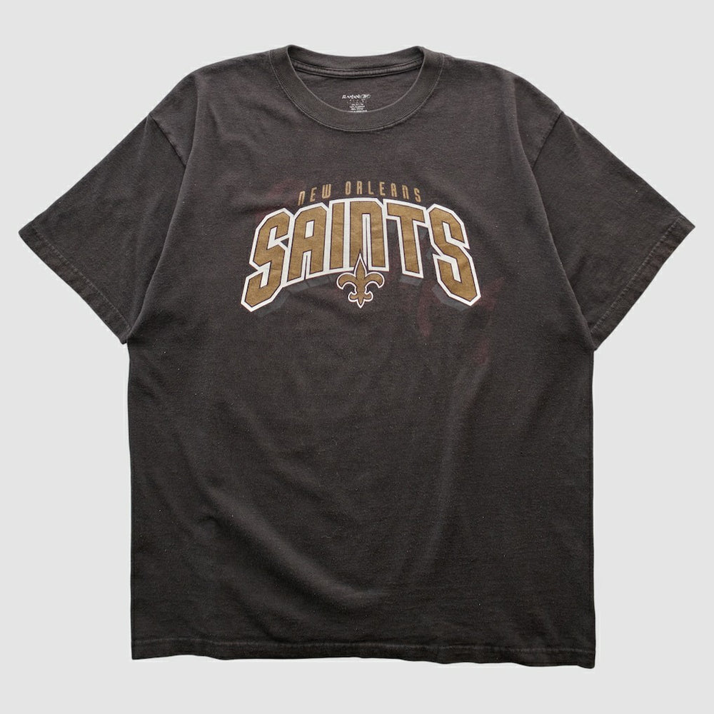 New Orleans Saints Reebok 2000s T-shirt Black Vintage - Fanatics