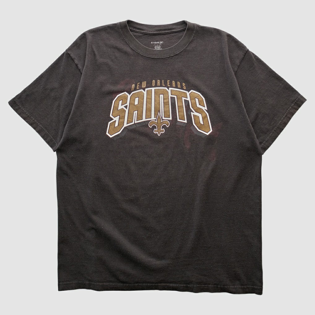 New Orleans Saints Reebok 2000s T-shirt Black Vintage - Fanatics
