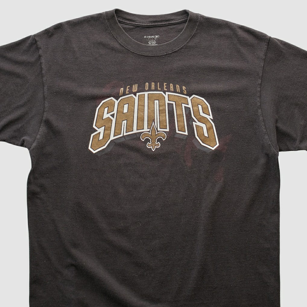 New Orleans Saints Reebok 2000s T-shirt Black Vintage - Fanatics