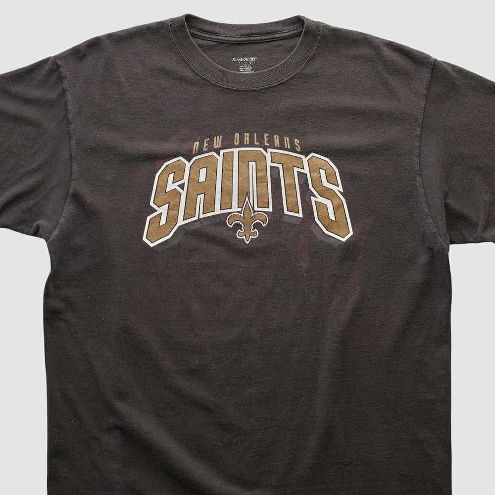 New Orleans Saints Reebok 2000s T-shirt Black Vintage - Fanatics