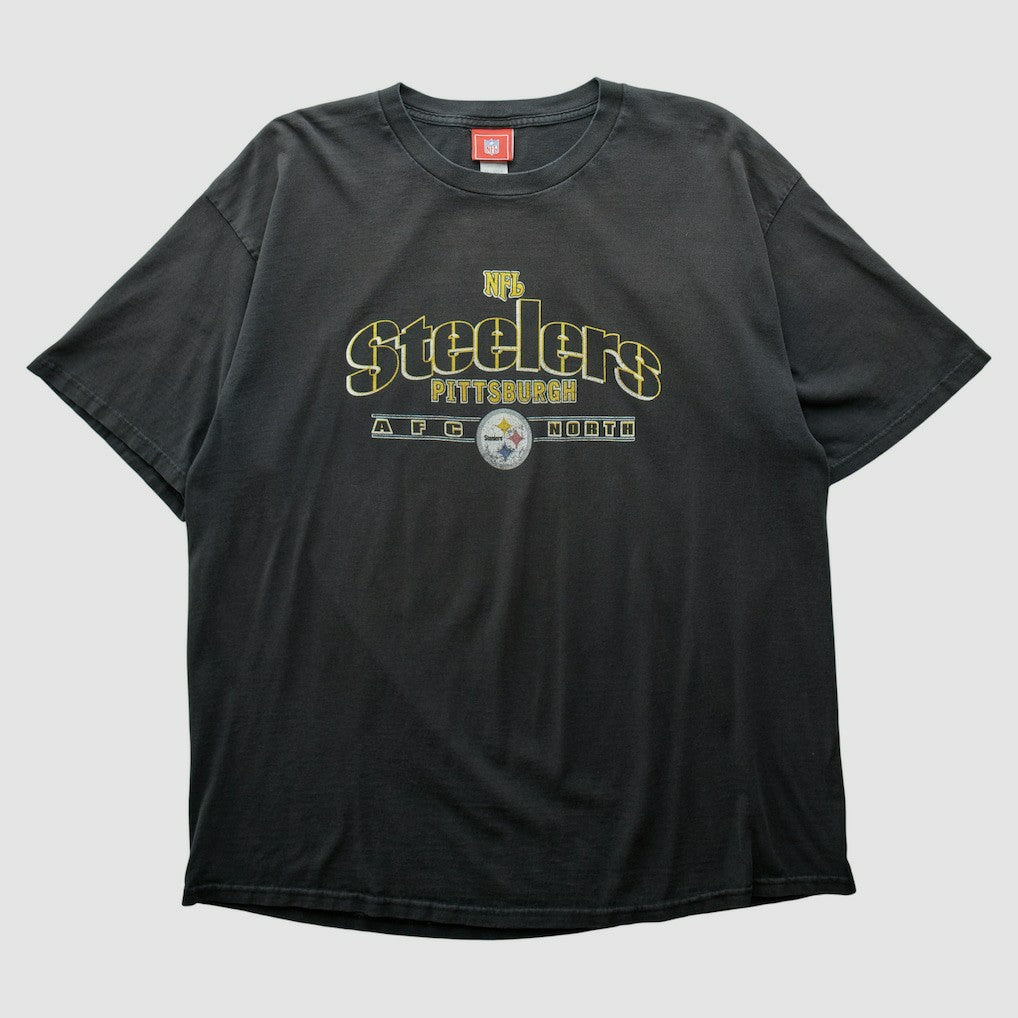 Pittsburgh Steelers NFL 2000s T-shirt Black Vintage - Fanatics