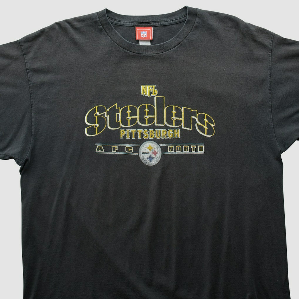 Pittsburgh Steelers NFL 2000s T-shirt Black Vintage - Fanatics