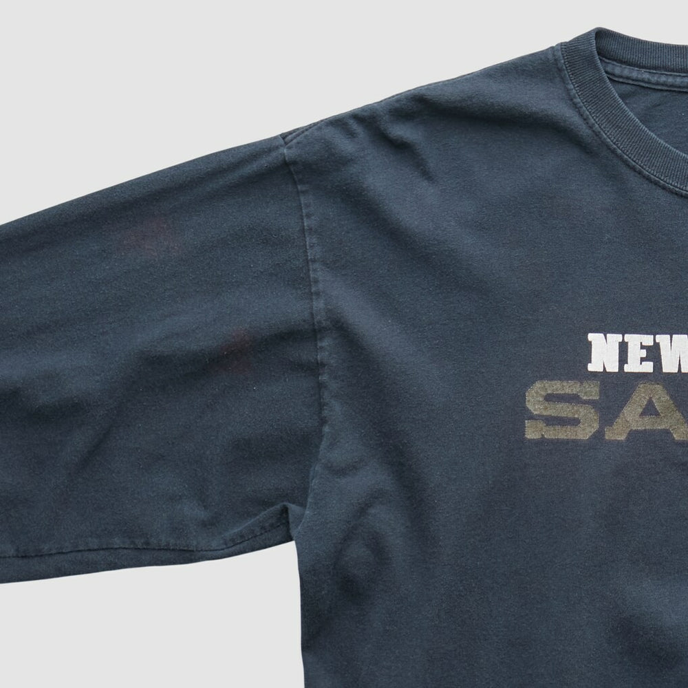 New Orleans Saints Reebok 2010 Long Sleeve T-shirt Navy Vintage - Fanatics