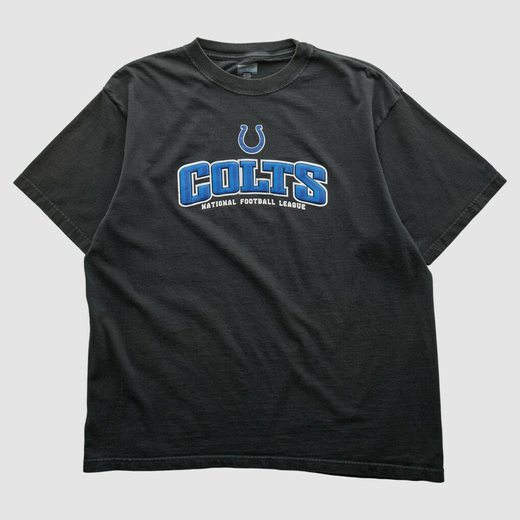 Indianapolis Colts Reebok 2000s T-shirt Black Vintage - Fanatics
