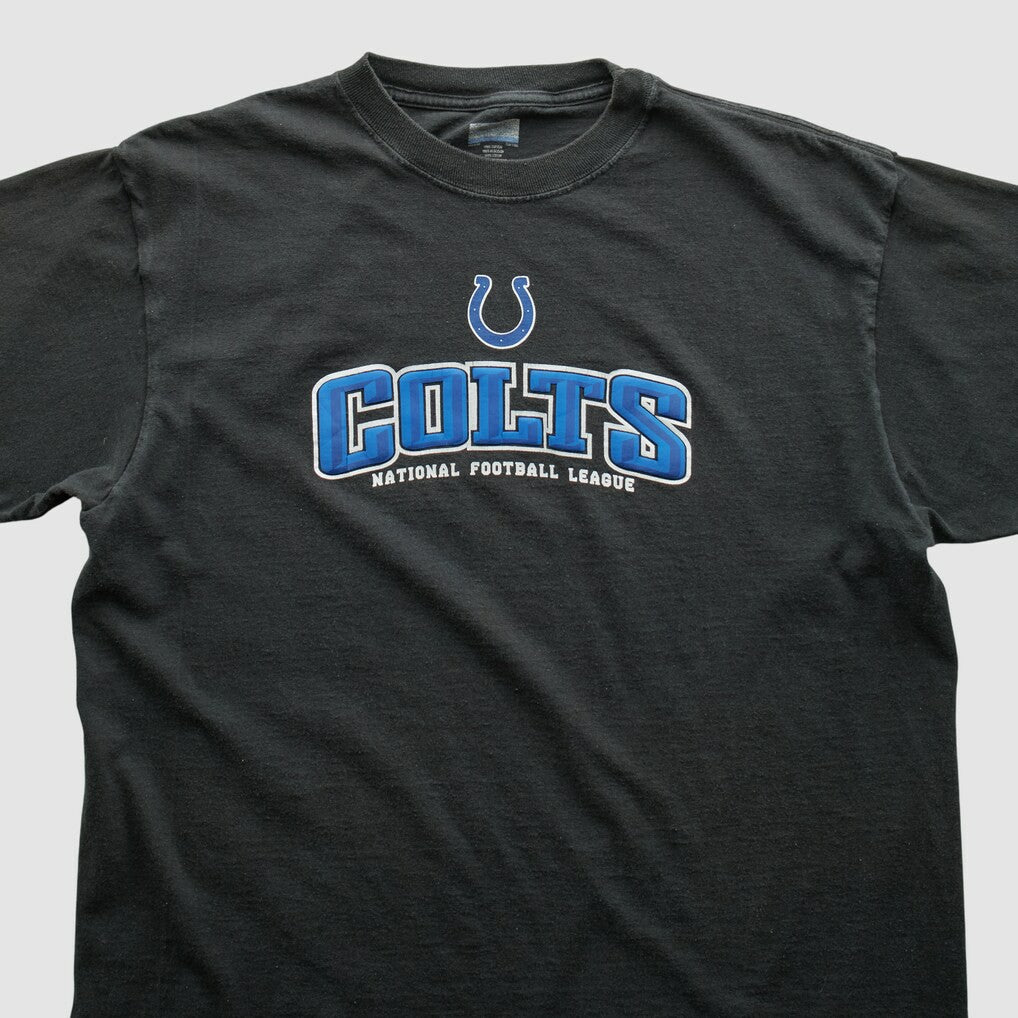 Indianapolis Colts Reebok 2000s T-shirt Black Vintage - Fanatics