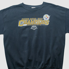 Pittsburgh Steelers NFL 2009 Pullover Sweatshirt Navy Vintage - Fanatics