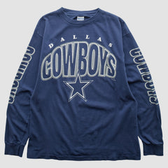 Dallas Cowboys True Fan 90s Long Sleeve T-shirt Navy Vintage - Fanatics