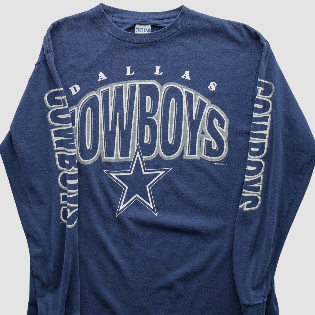 Dallas Cowboys True Fan 90s Long Sleeve T-shirt Navy Vintage - Fanatics