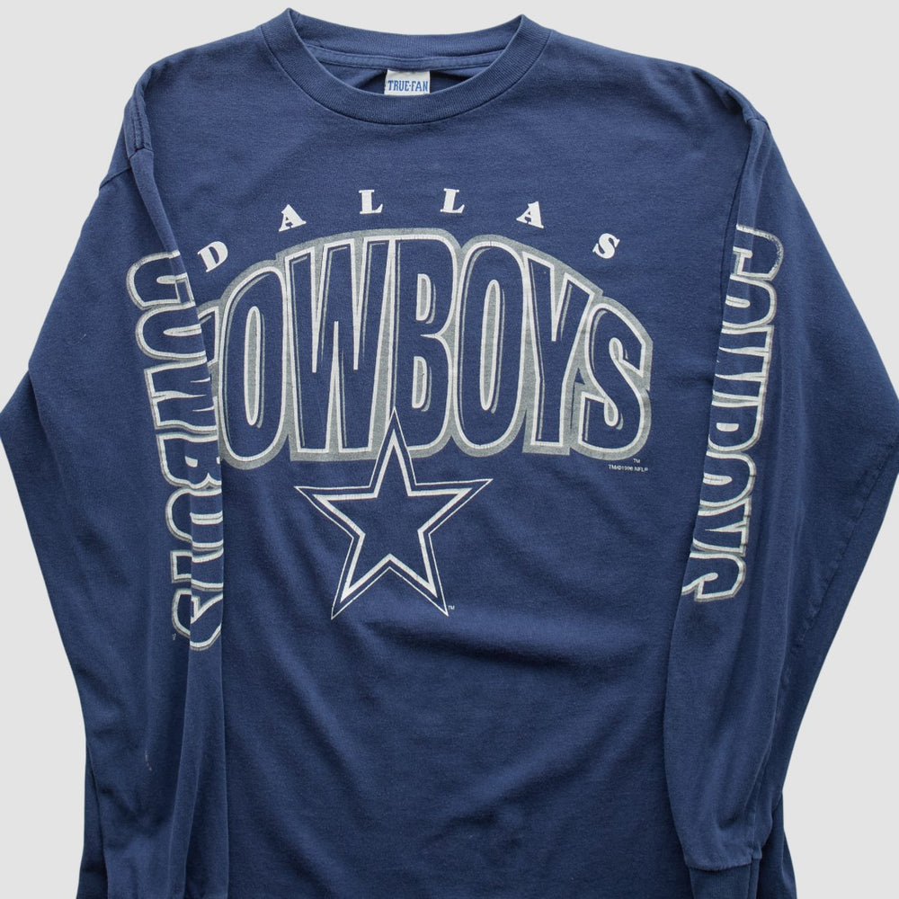 Dallas Cowboys True Fan 90s Long Sleeve T-shirt Navy Vintage - Fanatics