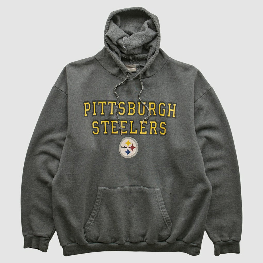 Pittsburgh Steelers NFL 2000s Hooded Sweatshirt Black Vintage - Fanatics