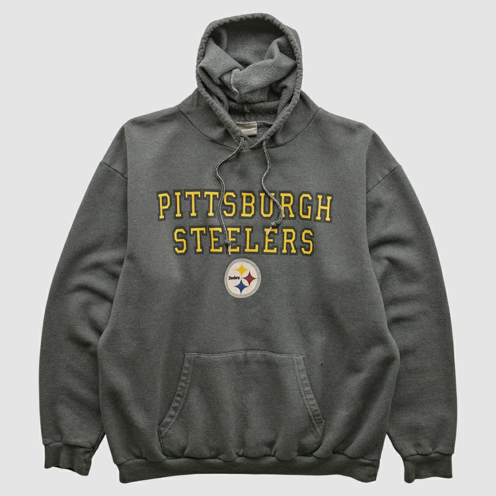 Pittsburgh Steelers NFL 2000s Hooded Sweatshirt Black Vintage - Fanatics