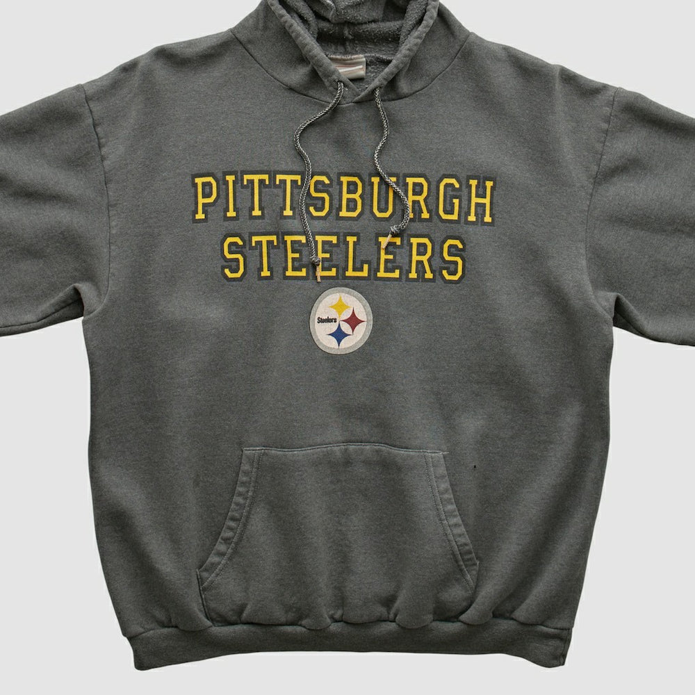 Pittsburgh Steelers NFL 2000s Hooded Sweatshirt Black Vintage - Fanatics