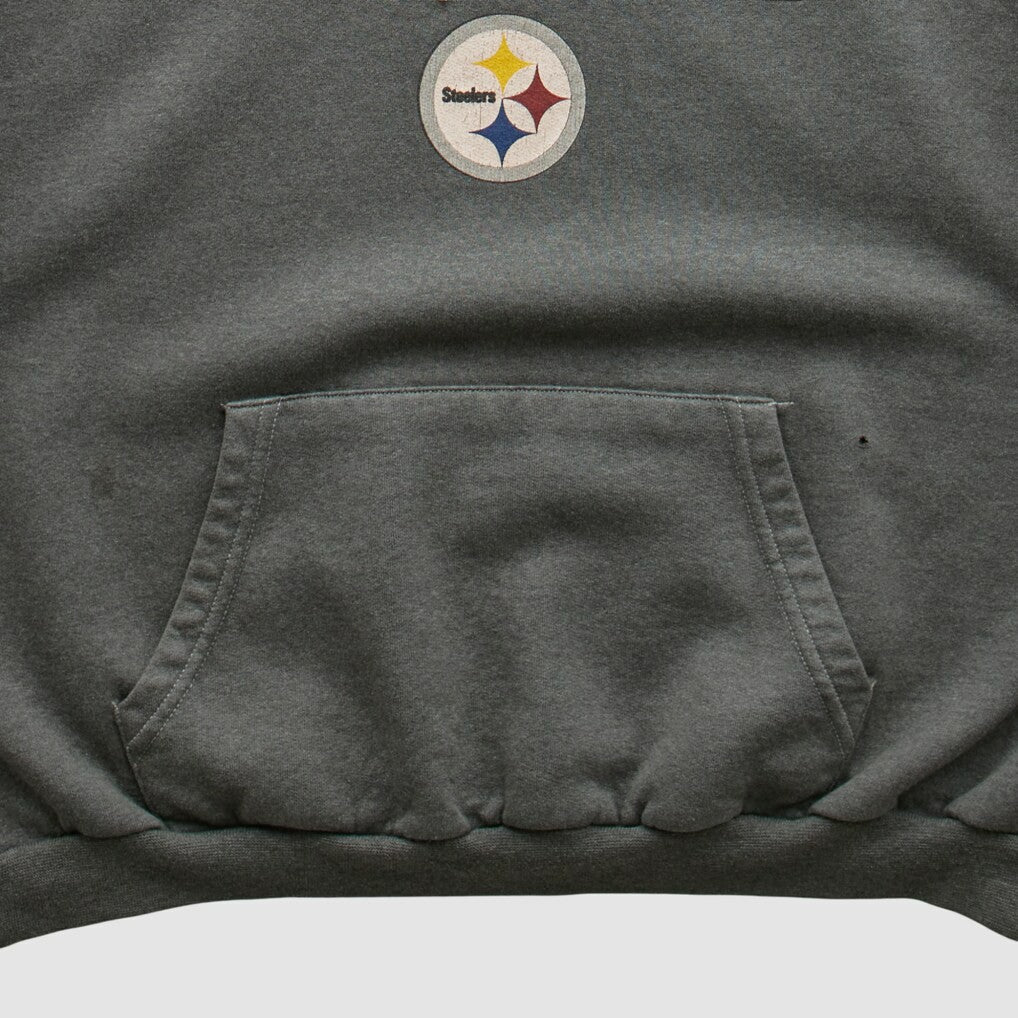 Pittsburgh Steelers NFL 2000s Hooded Sweatshirt Black Vintage - Fanatics