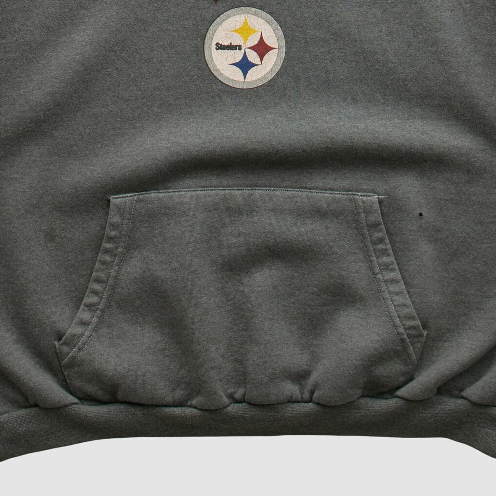 Pittsburgh Steelers NFL 2000s Hooded Sweatshirt Black Vintage - Fanatics