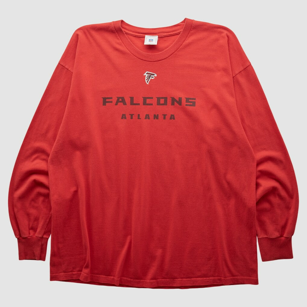 Atlanta Falcons NFL 2000s Long Sleeve T-shirt Red Vintage - Fanatics