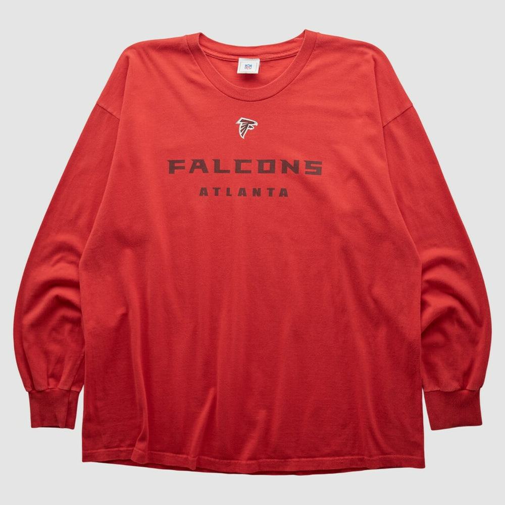 Atlanta Falcons NFL 2000s Long Sleeve T-shirt Red Vintage - Fanatics