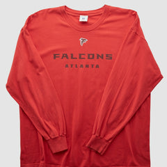 Atlanta Falcons NFL 2000s Long Sleeve T-shirt Red Vintage - Fanatics