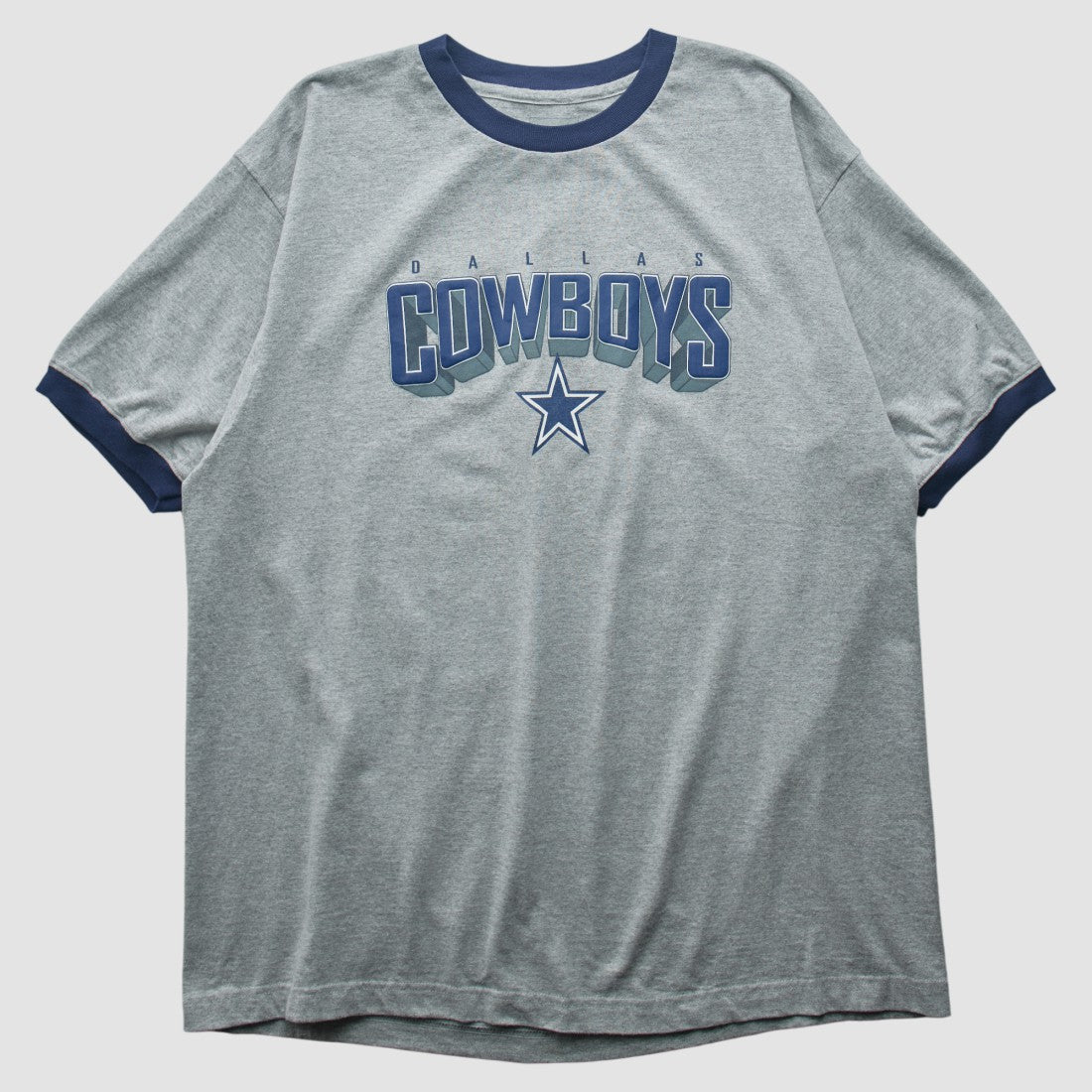 Dallas Cowboys Reebok 2000s T-shirt Heather Gray Vintage - Fanatics