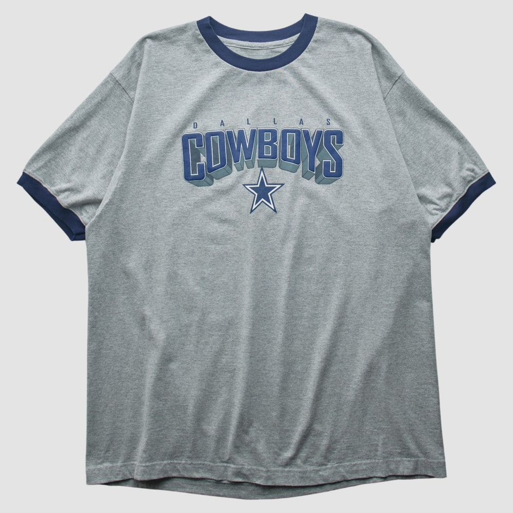 Dallas Cowboys Reebok 2000s T-shirt Heather Gray Vintage - Fanatics