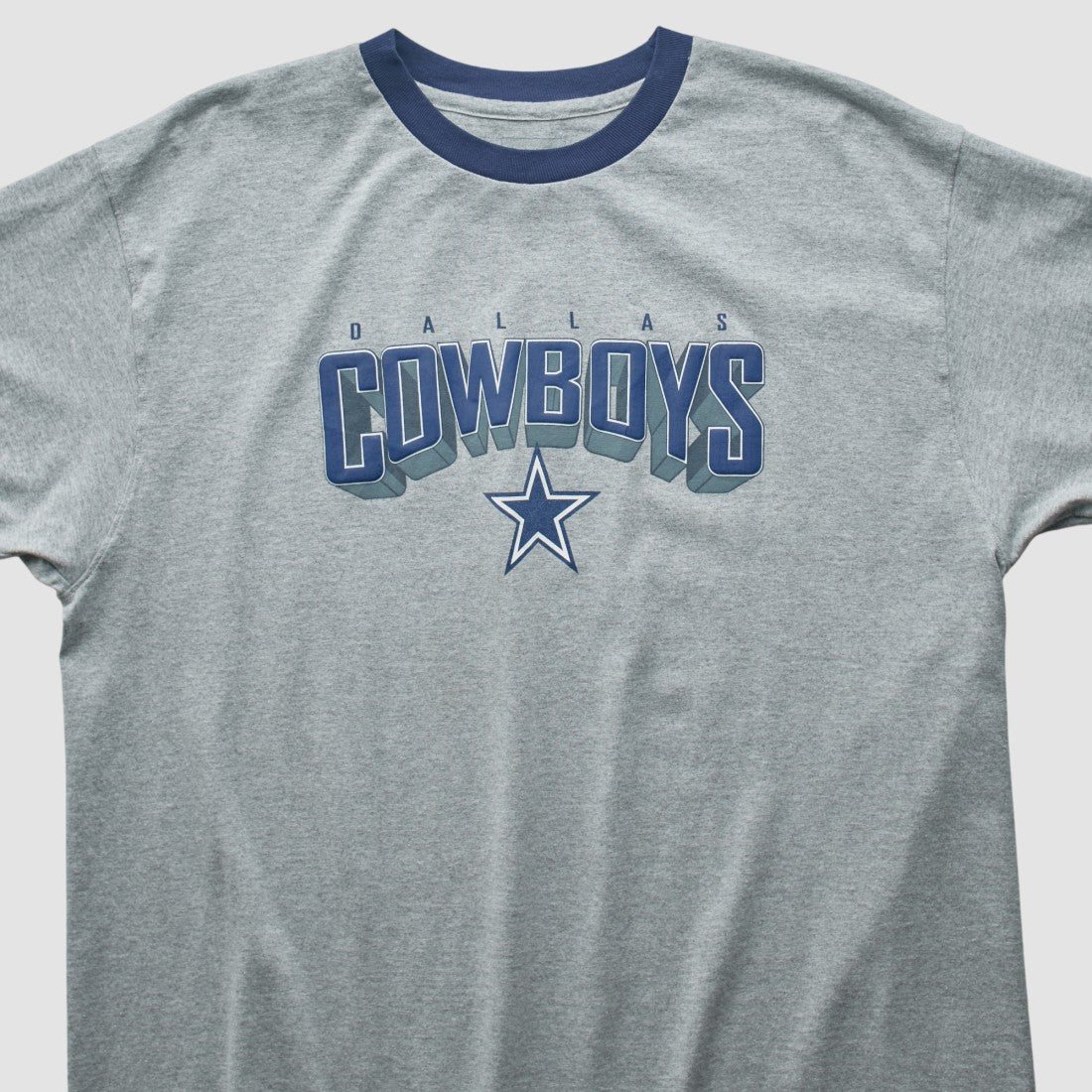 Dallas Cowboys Reebok 2000s T-shirt Heather Gray Vintage - Fanatics